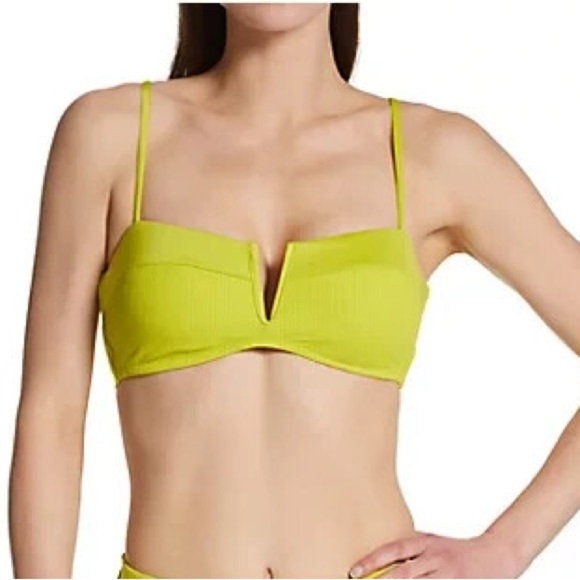 Sanctuary Swim Lime Love Bright Yellow Bikini Top | NWT | Size: Large | - Picture 6 of 6